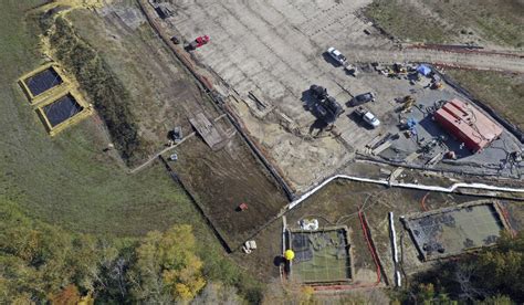 Oil pipeline construction in Minnesota ruptured an aquifer. Officials say it’s the 4th time.